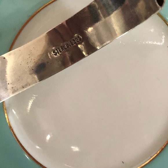 Vintage Sterling 925 Silver Bangle Bracelet - Picture 2 of 5